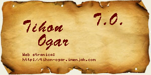 Tihon Ogar vizit kartica